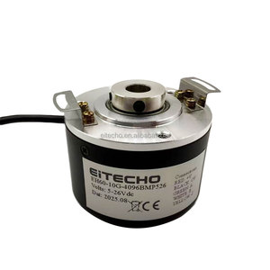 10mm Hollow Shaft <strong>Rotary</strong> <strong>Encoder</strong> 60mm Size PNP Output High Resolution <strong>4096</strong> PPR 5-26V - Product Image 1