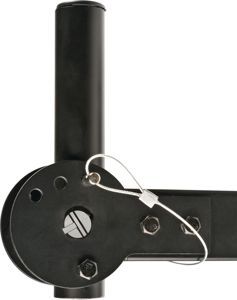 QUIK LOK - QL/950, paire de supports muraux pour haut-parleurs, trou de montage de 35mm, réglage horizontal et vertical, goupille de sécurité, acier, noir - Product Image 3