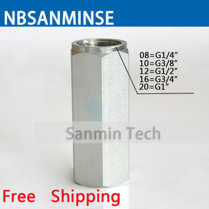วาล์วเช็ค Nbsanminse ขนาด 1/4 นิ้ว วาล์วบอลเหล็กกล้าคาร์บอน สำหรับงานอนุรักษ์น้ำ - Product Image 4