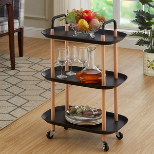 Storage Rolling Utility Organizing Cart Household Utility Cart 3 Tier storage trolley Cart with Wheels
