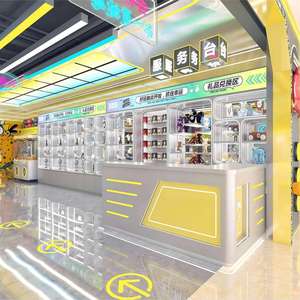 Vitrina de Exhibición para Tienda de Juguetes de Diseño Personalizado en Acero Inoxidable para Diseño y Equipamiento de Tiendas Llave en Mano - Product Image 1