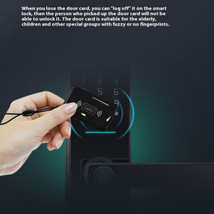 Thiết kế hiện đại thông minh cửa gỗ Khóa vân tay & mật khẩu kỹ thuật số keyless cho căn hộ nhà & khách sạn ứng dụng kiểm soát truy cập - Product Image 4