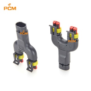 Tyco Y Splitter 2Pin AMP Superseal1.5 Serisi 2 Yollu Erkek-Dişi Adaptör 282104-1 282080-1 Otomotiv LED Işık Araçları için - Product Image 6