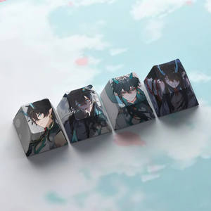 Capuchons de touches R4 personnalisés Honkai Star Rai Jing Yuan Kafka Dan Heng Aventurine pour <span class=keywords><strong>clavier</strong></span> mécanique de jeu, accessoires - Product Image 1