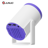 Proyector Portátil Inteligente JUNUO, Proyector de Video LED Mini con Cuatro Núcleos, Android 14, Wifi Dual, LCD para el Hogar, 200ANSI