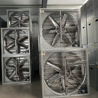 Ventilateur d'extraction électrique galvanisé anti-corrosion à volet automatique Hammer, ventilateur de ventilation OEM pour élevage avicole