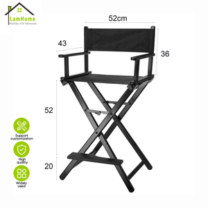 Chaises de maquillage pliables en aluminium pour professionnels, artistes cosmétiques, directeurs, peintres, chaise de maquillage pour directeurs, peintres - Product Image 1