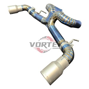 Système d'échappement Catback sans soupape Vortex Factory ODM OEM en titane Valvetronic pour McLaren GT 4.0T Bleu Brûlé - Product Image 4