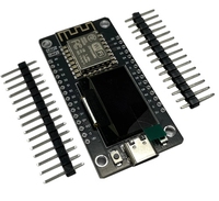 Placa DE DESARROLLO NodeMCU ESP8266 módulo WiFi IOT con pantalla OLED 0,96