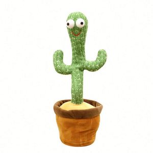 Jouets en peluche électroniques en plastique, cactus dansant avec fonctions de répétition de chant, de luminescence et de torsion, 32x12cm, pour les enfants de 5 à 7 ans - Product Image 4