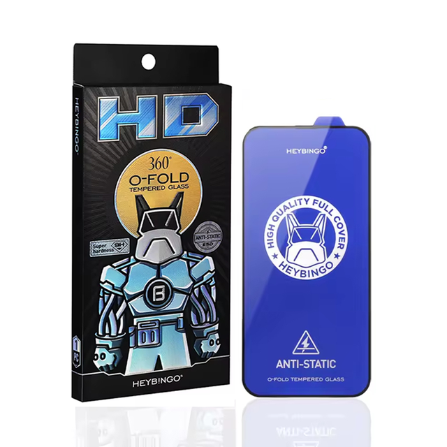 ESD Full Glue Screen Protector for Iphone 16 15 Pro Max 14 13 12 Pro Plus Tempered Glass Mobile Cell Phone Protector