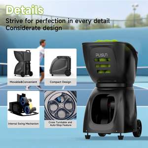 파이브크 푸순 PT-맥스 C 패들 테니스 볼 머신 스마트 앱 원격 아이워치 28개 랜딩 포인트 AI 프로그래밍 스핀 로브 랜덤 - Product Image 5