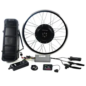 Greenpedel D30 48V 1000ワットPriceでBangladesh DC Brushless Wheel Motor Electric Bike KitとRack 18650 Lithium Battery