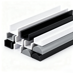 Custom Extruded <strong>Plastic</strong> Framing Industrial Refrigerator <strong>Window</strong> Door Frame Door Protection OEM ODM Extrusion Railings Cutting - Product Image 2