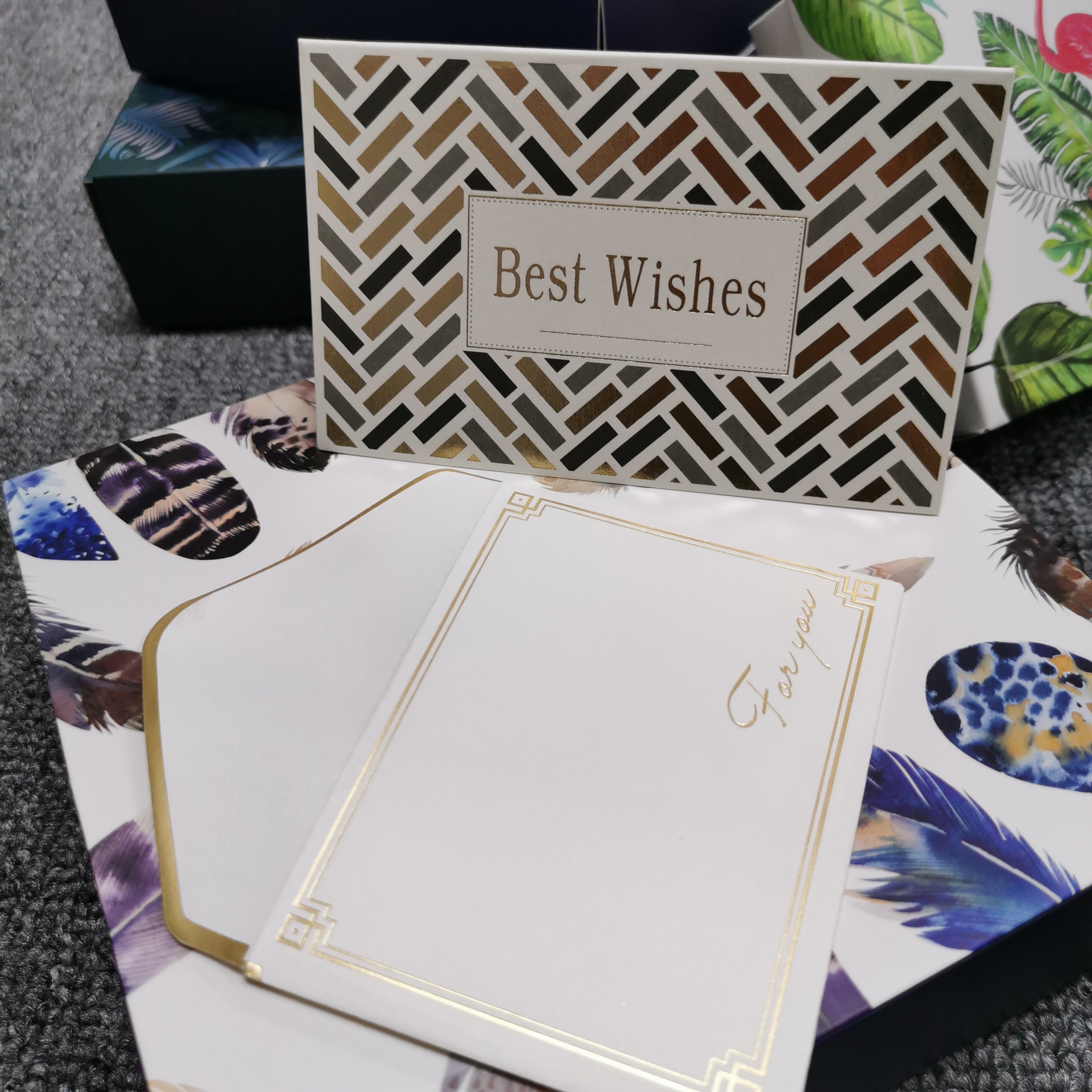 custom Thank You Card Labels Grateful Card DIY Gift wrapping card