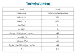 Base de produção de fabricantes de grau microbiológico de cristal de acrilamida 98%