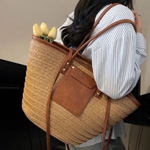 Grands sacs à main en tissage Sac de plage fait à la main Nuage Perle <span class=keywords><strong>Paille</strong></span> tissée Hobo Jute pour fourre-tout en <span class=keywords><strong>cuir</strong></span> Malaysia Mexican Bags Moraccan Marocain - Product Image 5