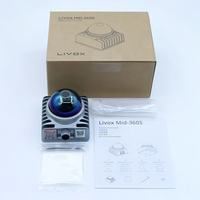 Sensor LiDAR Berkinerja Tinggi Livox Mid-360S 360 FOV Jangkauan Deteksi 40m 200k Titik/detik 10Hz Aman untuk Mata 905nm IMU Terintegrasi AGV