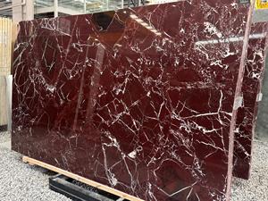 Azulejos de mármol de calcita púrpura-rojo pulido, paneles de pared para uso interior, encimeras, <span class=keywords><strong>escaleras</strong></span>, soportes de 1 año para baño, diseño de cocina - Product Image 2