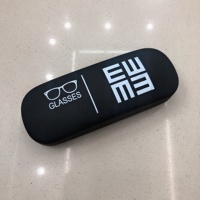 Étui à lunettes d'opticien givré Big E logo imprimé solide 4 couleurs lunettes de soleil optiques hommes boîte à lunettes