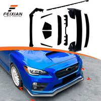 Pour Subaru WRX STI VA 2015-2021 : Lame avant, Aileron supérieur, Jupes latérales, Lame arrière, Aileron de pare-brise, Modification des aérations, Noir laqué