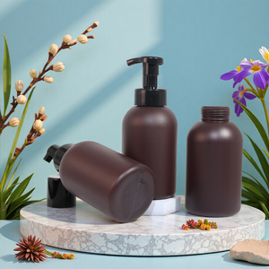 Distributeur de savon à pompe à <span class=keywords><strong>mousse</strong></span> pour le visage Bouteilles à <span class=keywords><strong>mousse</strong></span> pour le lavage des mains en plastique HDPE personnalisé de 500ml - Product Image 4