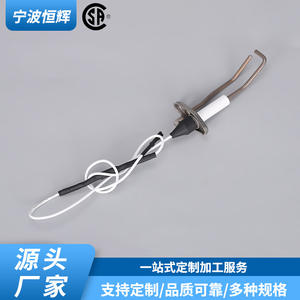 Électrode d'allumage au gaz en céramique à double aiguille avec fil pour foyer, chaudière, système de chauffage, installation encastrée HF 026 - Product Image 3