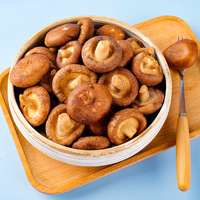 Deliciosos Bocadillos Salados de Champiñones Shiitake Fritos con Textura Firme, Empacados en Bolsa, Delicioso Snack de Frutas y Verduras