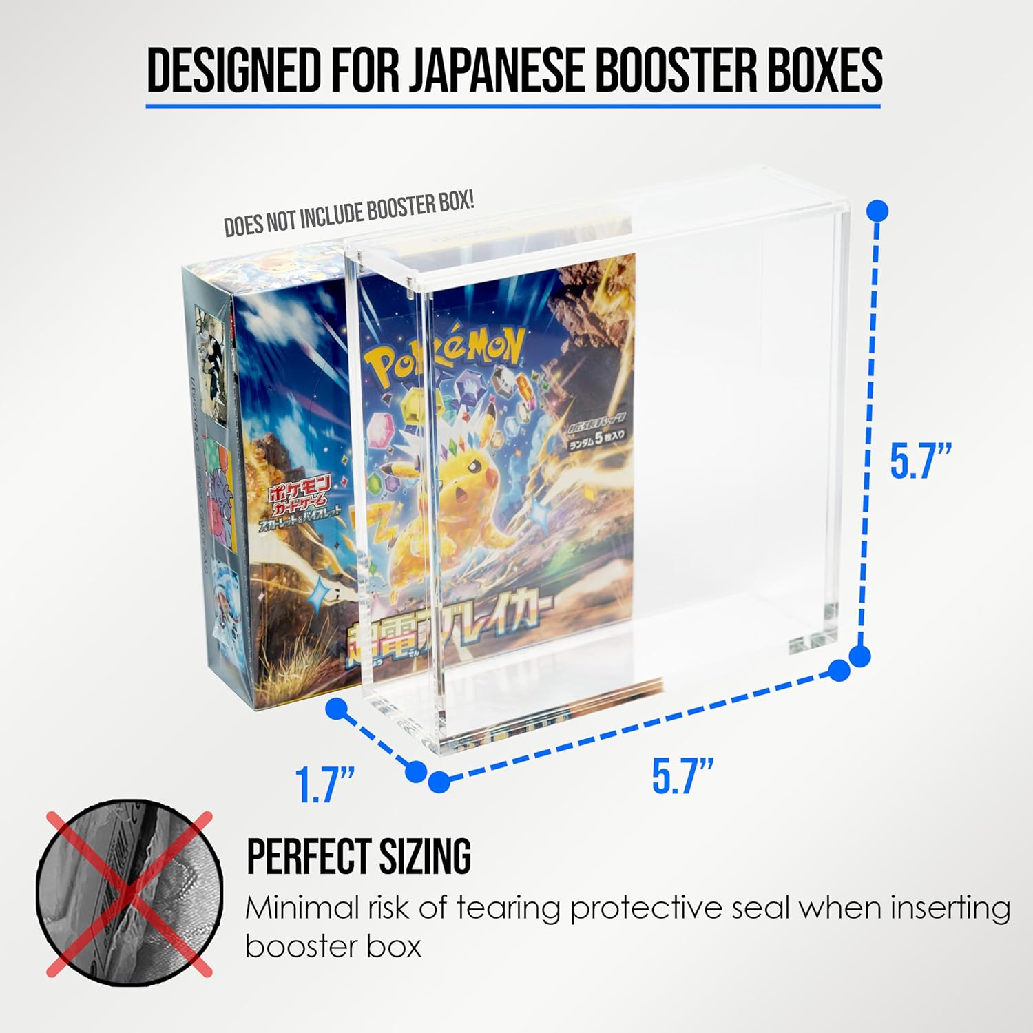 Custom Wholesale Acrylic Magnetic Top Pokemon Japanese Booster Box Display  Case Japanese High End Box Protector| Alibaba.com