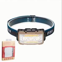WOSEN Lampu Sorot Portabel Tahan Air IP65 Multifungsi dengan Sinar yang Dapat Disesuaikan Jangkauan 200-299M untuk Berkemah dan Memancing di Luar Ruangan, Lampu Kepala USB