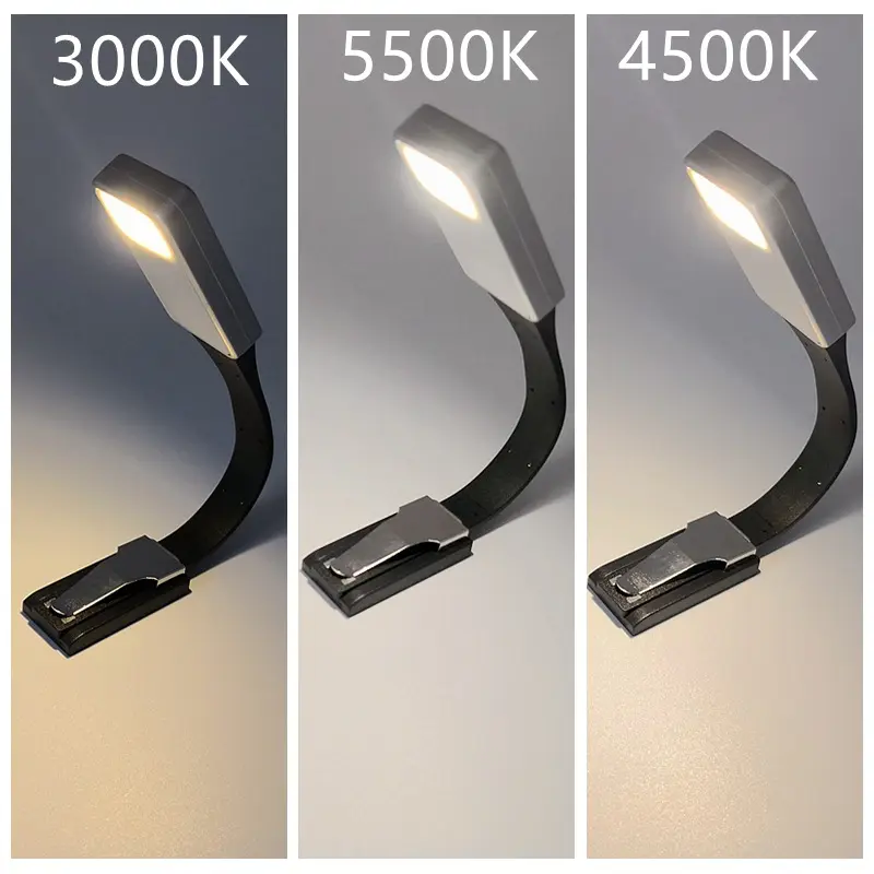 Compact Flexible LED Book Light Reading Lamp Reading Light Mini Size Portable Rechargeable Lightweight