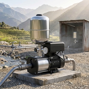 Pompa Elettrica Multistadio in Acciaio Inossidabile ad <span class=keywords><strong>Alta</strong></span> Pressione per Irrigazione Agricola e Acqua in Zone Montane Remote - Product Image 1