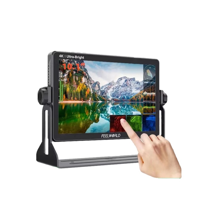 FEELWORLD LUT11S 2000nit Ultra Bright IPS Touch Screen 3DLUT 3G-SDI DSLR Camera Field Monitor with F970 External