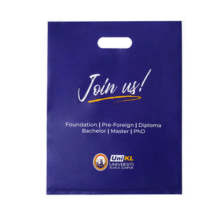 Custom Printed <b>Plastic</b> <b>Tote</b> Bags Square Digital Printing Thickened Flat Mouth Promotional Packaging Bags - Product Image 3