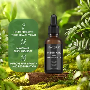 Aceite de neem indio prensado en frío 100% para esmalte de hojas concentrado para el cabello para plantas aceite de crecimiento del cabello de neem