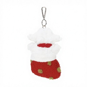 Coniglietti di Natale in Bianco e Nero, Ornamento Pendente in Peluche di Poliestere, Portachiavi Divertente e Carino, Regalo per Zaino 31cm-50cm - Product Image 4