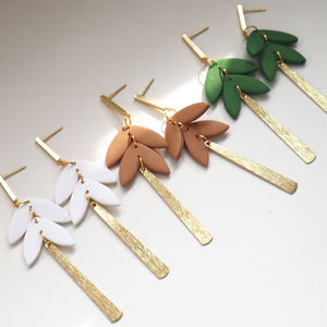 2025 New <strong>Fashion</strong> Leaf Earrings for Women Girls Simple Trendy Geometry Leaf Dangle Earring Earrings Jewelry <strong>Accessory</strong> - Product Image 2
