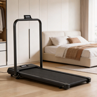 FLOWA OEM Tapis de course électrique pliable portable pour la maison avec poignée de commande à distance et inclinaison pour l'entraînement
