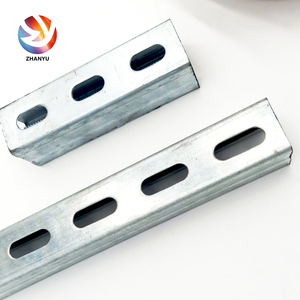 Perfil en <span class=keywords><strong>U</strong></span> Ranurado HDG de 41*21, Fabricado en China, Barra de Acero para Estructura de Techo, Sistema de Soporte de Alta Calidad - Product Image 4