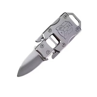 Couteau de cou de survie tactique polyvalent de qualité industrielle avec gaine pour la pêche de poche et le camping d'autodéfense Couteau d'extérieur