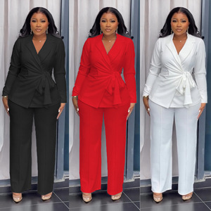 Completo Formale da <span class=keywords><strong>Ufficio</strong></span> <span class=keywords><strong>per</strong></span> <span class=keywords><strong>Donna</strong></span> Taglie Forti, Top in Tessuto Lavorato a Maglia - Product Image 4