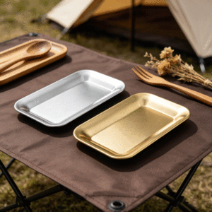 <span class=keywords><strong>Assiette</strong></span> rectangulaire de style coréen FLEY, plateau multifonctionnel pour servir de la viande au barbecue, plateau moderne minimaliste pour desserts, sushis et en-cas - Product Image 3