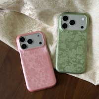 Étui de téléphone ZL108 de style chinois à motif foncé et couleur unie pour iPhone 17/16 Pro – Coque créative personnalisée
