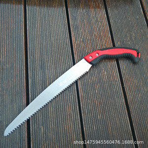 Scie à main Shanteng 270 en acier à haute teneur en carbone, manche rouge et noir, outil de jardinage et de travail du bois pour l'élagage des arbres fruitiers et des vergers - Product Image 5