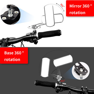 Rétroviseur de guidon de vélo réglable en alliage d'aluminium 360° °   Miroir de sécurité multi-articulé pour vélo de route et vélo électrique - Product Image 5