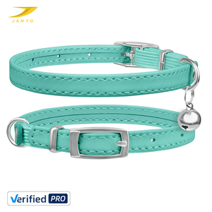 Collier pour chien en cuir PU avec logo personnalisé, réglable, imperméable, avec boucle en or rose pour chiens de petite et moyenne taille - Product Image 6