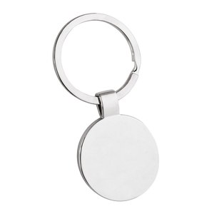 Llavero con Mapa del Mundo, Diseño de Eurasia, África y Australia, en Tono Plateado, Metal - Product Image 2