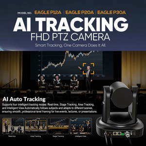 Caméra de diffusion en direct PTZ Avmatrix EAGLE P12A/20A/30A avec suivi automatique IA, zoom optique 12X 20X 30X, sortie HDMI et SDI - Product Image 4