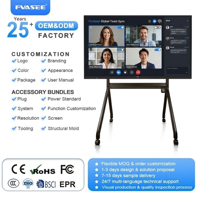 4K LCD Display Smart Bord Interactive Whiteboard Panel Digital Smart Interactive Board for School