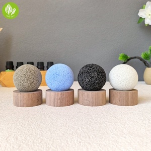 4 Pezzi Pietra Profumata per Oli Essenziali, Diffusore di Oli Essenziali con Pietra Profumata, Scatola di Incenso per Aromaterapia, Aroma per Interni Oli Essenziali, Diffusore a Forma di Fiore per Cam